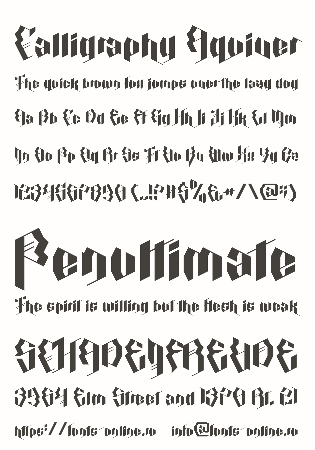Calligraphy Aquiver Free Font Download